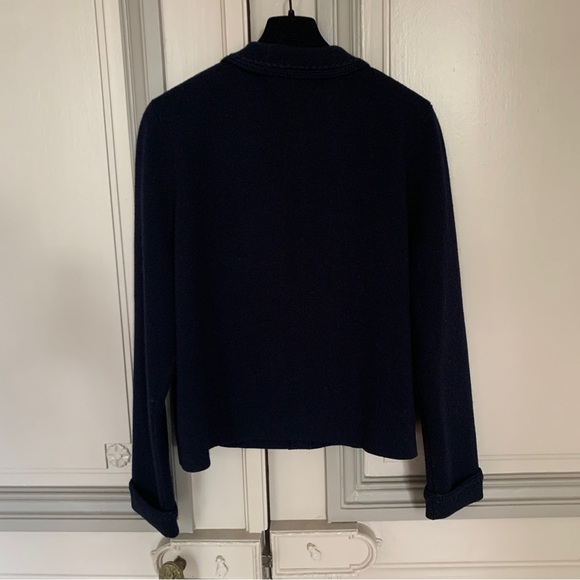 Sezane Betty Cardigan Crochet Navy - Picture 9 of 10